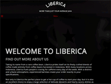 Tablet Screenshot of libericacoffee.com